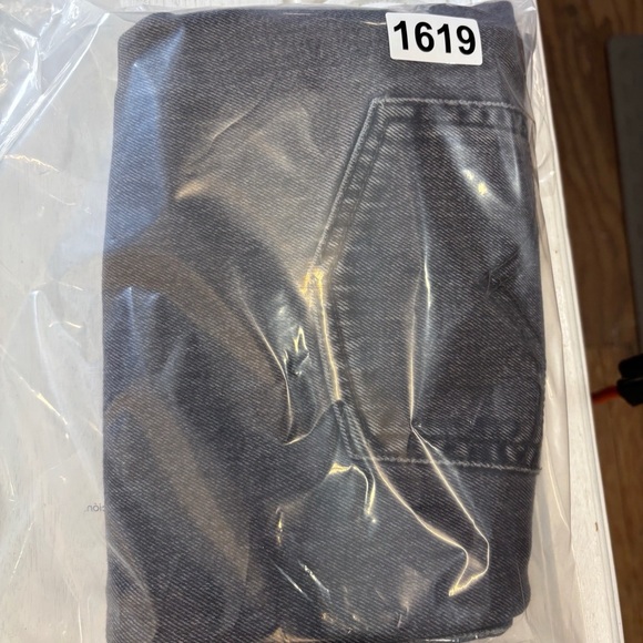 Levi's Wedgie Straight Jeans Black Gray Cutoff Fray 31 - Picture 9 of 10